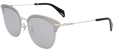 Police Unisex SPL622 Sunglasses, Grey, 53