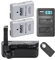 ayex Battery Grip Suitable for Nikon D5100 D5200 BG-2G Includes IR Remote Shutter Release + 2 x EN-EL14 Batteries + 1 x USB Dual Charger