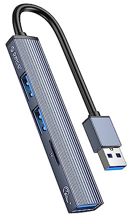 Orico Hub USB-A 5Gbps 3*USB-A, microSD, Aluminium