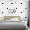 Pure Paper Wallpaper Geometric Love Heart Shaped Living Room Bedroom Wallpaper Black 10M*0.53M