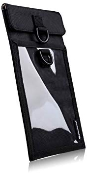 Silent Pocket SLNT Lock Out Tag Out Handyhülle, Faraday-Hülle, wetterfest, Nylon, Loto-Signalblockiergerät, Abschirmung für die meisten Handys, Schlüsselanhänger, Privatsphäre und Anti-Hacking