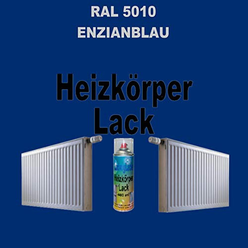 Bombe aérosol pour radiateur RAL 5010-400 ML - Bleu, Peinture Haute Température