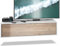 Vladon TV Board Lana 120 Mobile da Parete Porta TV 120 x 29 x 37 cm, Struttura in Bianco Opaco, Frontali in Rovere Nordic | Ampia Scelta di Colori