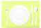 Mank Tischset aus Airlaid Uni | Platzdeckchen Tischsets 40 x 30 cm für Gastronomie |100 Stück (Lime)