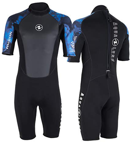 Aqua Lung Hydroflex Herren Shorty schwarz-blau, Größe:M