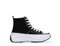 BOSANOVA Sneakers Zapatillas Abotinadas Altas Tobilleras con Detalles a Contraste con Suela de Plataforma con dentado. Cierre con Cordones. Calzado para Mujer Negro 40