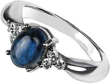 Artipol Ring mit echter Rosenquarz europeische Produktion franz.Stil - Schmuck silbern-rhodiniert - Ref 38-22 - größe 57 (18.1)