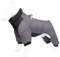 Warmer Fleece Hundemantel mit Beinen und Geschirr Winter Dicke Hundejacke wasserdichte Haustierkleidung für Kleine Mittlere Große Hunde (Farbe : Grau, Größe : L)