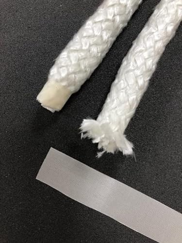 Potteryprouk PPUK Stove Rope End Seal Tape. Self Adhesive Heat Resistant PPI Tape 25mm Wide (495mm x 25mm)