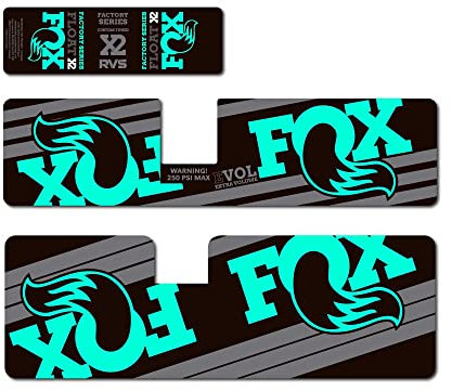 STAR SAM Aufkleber für Fox Float X2 2018, Minzgrün, 1 cm
