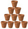 YUANstore Lot de 10 petits pots de fleurs en terre cuite de 3 x 3 cm pour plantes grasses