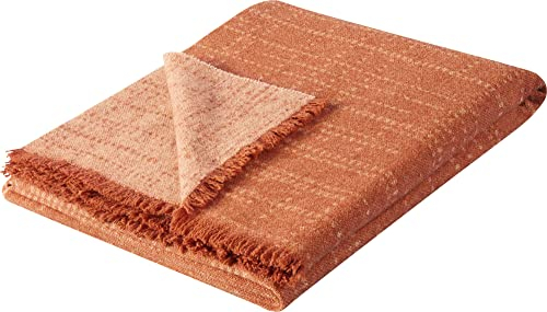 biederlack Plaid Nore Wollmischung Terra Größe 130x170 cm