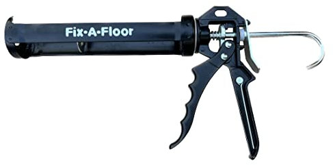 Fix-A-Floor 10:1 Thrust Ratio Caulking Gun - Heavy Duty, Dripless, Ergonomic Grip for Floor Repair, Adhesive, Caulk, Epoxy, and More - Ideal for Use with Fix-A-Floor Bonding Adhesive