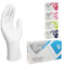 MUNTRADE Guantes Desechables de Látex - 100 unidades/caja, Sin Polvo, Guantes Látex Blanco Talla L