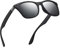 wearPro Polarisierte-Eckig-Sonnenbrille-für-Herren-Damen UV400-Schutz Polarisiert Sonnenbrillen Retro Vintage Stil Fahrradbrille Rechteckig Sunglasses für Fahren Sport(Schwarz Silber)