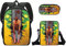 Anime Chainsaw Man School Backpack Cartoon Pochita Pencil Case Power Handbag Denji Daypack Laptop Bag College Bag 3 Pieces/Set