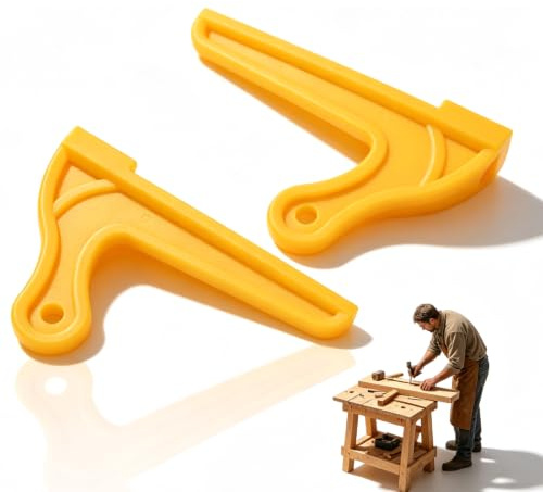 2Pcs Safety Push Sticks, Non Slip V Type Table Saw Push Sticks Professional Wood Working Push Stick Set Ergonomic Handles Wood Saw Push Tool for Carpentry Woodworking