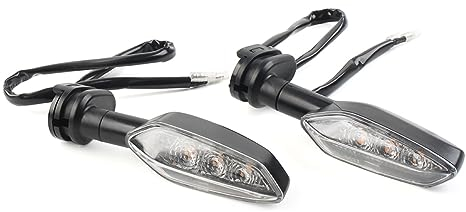 FSFY 2 Stück vordere oder hintere Blinker, Motorrad-Blinker, 12 V, Ersatz für Yamaha FZ 16 250 FZS 150 FZ1 FZ8 Tenere 700 XSR Tracer 900/GT, klar