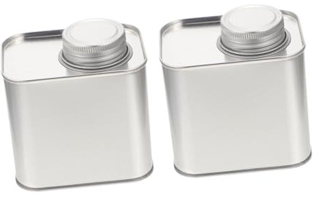 2 Stück Teedosen Geschenkideen aus Weißblech mit Deckel für Weihnachten