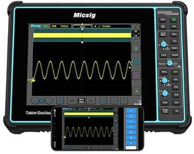 Micsig Tablet Oscilloscope STO1004 STO2002 STO Series Lab Oscilloscopes 100/200Mhz Digital Oscilloscope 2/4 Channel Oscilloscopes Oscilloscope kit Oscilloscope Automotive(STO2002 200Mhz 2ch)