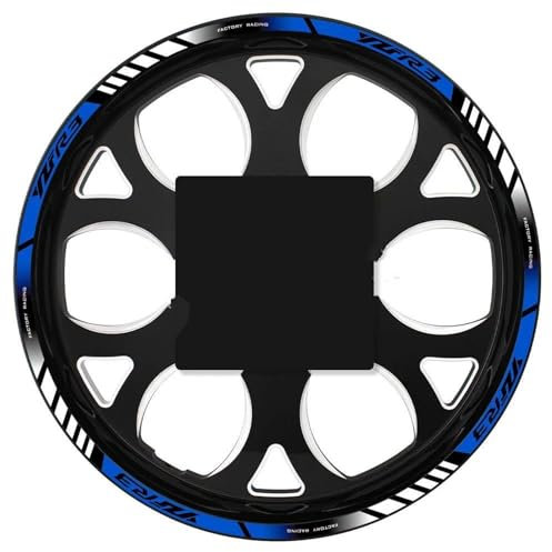 HDSNWG Einfache Installation Motorradzubehör Radaufkleber Reflektierende Radaufkleber Abziehbilder Reflektierende Felgen Für R3 YZF-R3 Yzfr3(Style 3)
