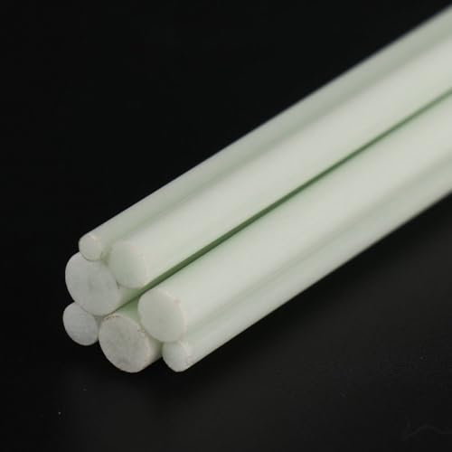 10 Stück flexible Fiberglas-Pleuelstangen, Durchmesser 12,5–13 mm, 500 mm flexible Fiberglasstangen, langlebige Fiberglasstangen(13x500mm)