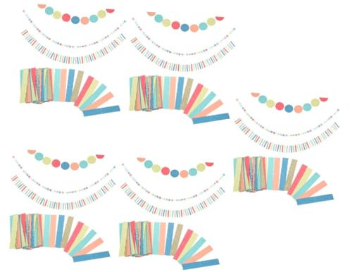 Garneck 10 STK Latté wandverkleidung deckenverkleidung hochzeitsdeco Raumgeburtstagsdekorationen Partydekoration im Klassenzimmer Deckendekorationen für Klassenzimmer Girlande aus Papier