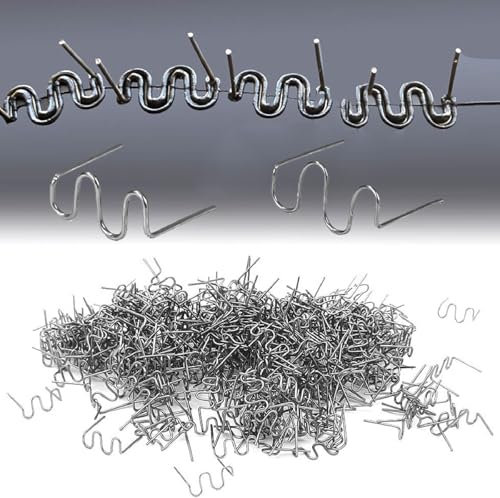Lot de 1000 agrafes de soudure à chaud, 0,6 mm 0,8 mm pour réparation de pare-chocs de voiture