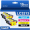 NewLift LC3213 LC3211 Kompatibel Brother LC3213 Druckerpatronen LC3211 Kompatible für MFC-J497DW DCP-J572DW DCP-J772DW DCP-J774DW MFC-J491DW MFC-J890DW MFC-J895DW (10er-Pack)