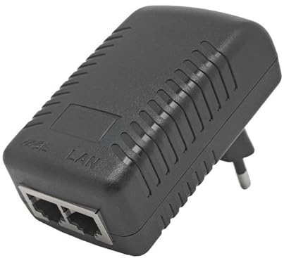 Zunate 48V 0.5A Wand-POE-Injector | Netzteil & Adapter in Einem, Für IP-Telefone/Kameras/APs, Dreifacher Schutz, EU