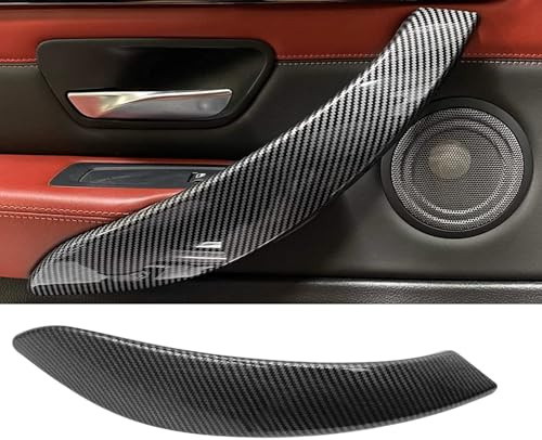 SiegenPro Innen Ersatztürgriff Türgriff Schalen kompatibel mit BMW F30 F31 Innentürgriff Ersatzriff für BMW 3er F30 F31 2012-2018 und 4er F32/F33 2014-2017 (Recht, Kohlefaser Muster)