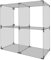 Glassteckvitrine Würfel 40 x 40 cm Glasregal Glassteckvitine Steckvitrinen Steckvitrine Glasregal Glasregale Vitrine Vitrinen
