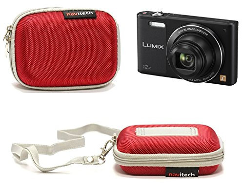Navitech Red Hard Protective Case Cover Pouch Compatible with The Kodak PixPro FZ101