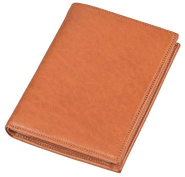 Sonnenleder Geldbörse Leder Herren Damen Hochformat Portemonnaie Geldbeutel Donau Natur braun