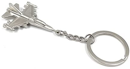 Onwomania - Tornado Flugzeug Kampfjet Schlüsselanhänger - Metall Glücksbringer ideal als Geschenk z.B. für den besten Freund, die beste Freundin, Mama - Für Männer, Frauen & Kinder