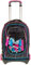 Seven Trolley, Rucksack mit Trolleyfunktion, Schulranzen mit Rollen, 3 in 1, Abnehmbarer Rucksack, ab 1. Klasse, für Schule, Gymnasium, Reisen&Freizeit, Mädchen&Jungen, schwarz, New Jack LEFLEUR
