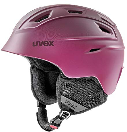 uvex Fierce - Leichter Skihelm für Damen und Herren - individuelle Größenanpassung - wechselbare Innenausstattung - Berry matt - 55-59 cm