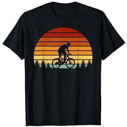 Vintage Sonne MTB Geschenk für Mountainbiker T-Shirt