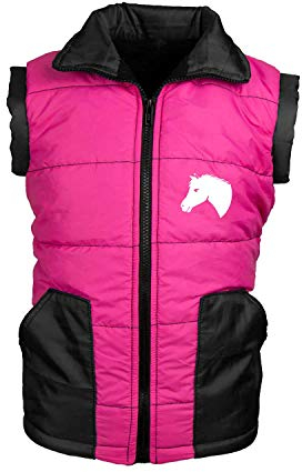 MS-Trachten Kinder Reitweste Mia pink warm gefüttert (122/128)