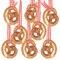 Kleine Brezel-Anhänger, 8er Set: Mini Oktoberfest-Anhänger, Bayern Deko zum Aufhängen, Bayerische Dekoration für Oktoberfest, Volksfest & Geburtstag, Wiesn Tischdeko Brezeln, Party Dekoset, 4 x 3,5 cm