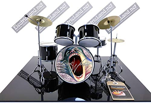 Mini Drum Kit Pink Floyd the wall 1982 Tribute Miniaturen Rock 25cm Modellskala 1:4 Sammlerbox Set Schlagzeug Modellbausatz