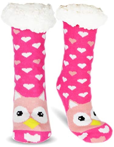 Frostfighter Damen Kuschelsocken mit ABS Sohle (1x Paar) Hüttensocken Wintersocken mit Anti Rutsch Noppen
