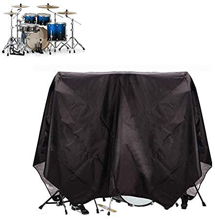Drum Kit Cover Elektronische Drum Kit Cover mit Mesh Head Indoor Wasserdichtes Drum Set Zubehör Schwarz 78 × 98In
