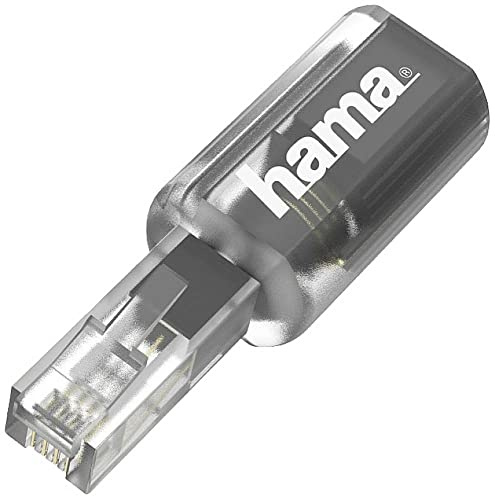 Hama Telefon (analog) Anschlusskabel [1x TAE-F-Stecker - 1x RJ11-Stecker 6p4c] 1.5m Schwarz