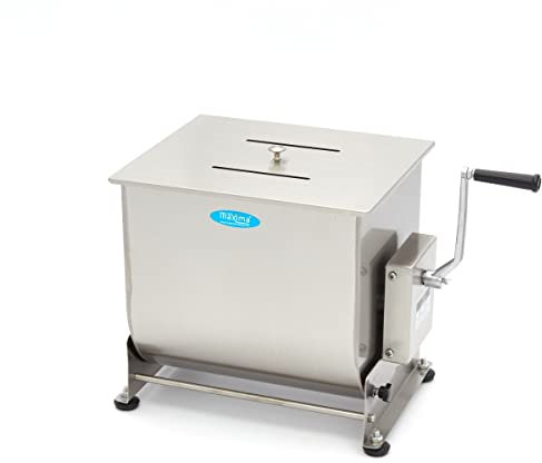 Maxima Mélangeur à Viande 40L - 35Kg Viande - Bol Inclinable - Manuel