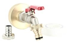 Multicuves - Raccord S60X6 Laiton - Robinet ECO Laiton 15 mm + Nez 20x27
