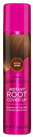 Gray Away Instant Root Cover Up Spray, Medium Brown, 2.5 oz