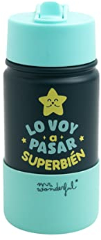 Mr. Wonderful Botella, Acero Inoxidable, Multicolor, Estándar