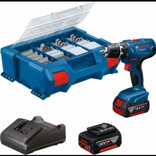 BOSCH ROBERT PRO FBA80009 Perceuse-visseuse Bosch GSR18V-21 18V + 2 Batteries 4 Ah + Chargeur + Coffret L-Case-06019H100C