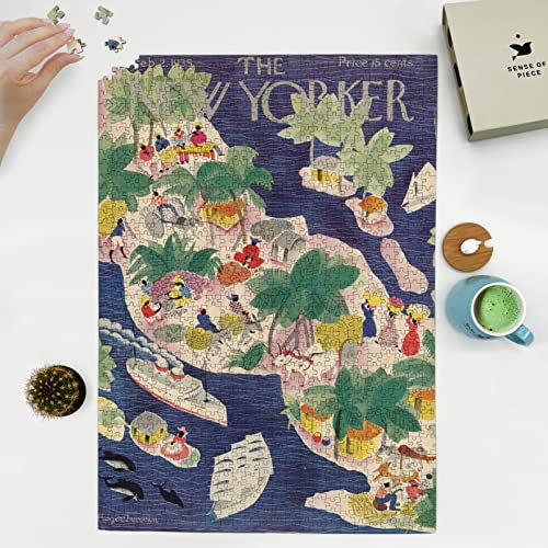 1935 Map of Cover: The New Yorker | Feb. 2, 1935 | 1000 Piece Jigsaw Puzzle for Adults